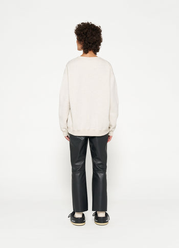 statement sweater | soft white melee