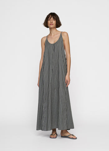 summer dress stripes | oil