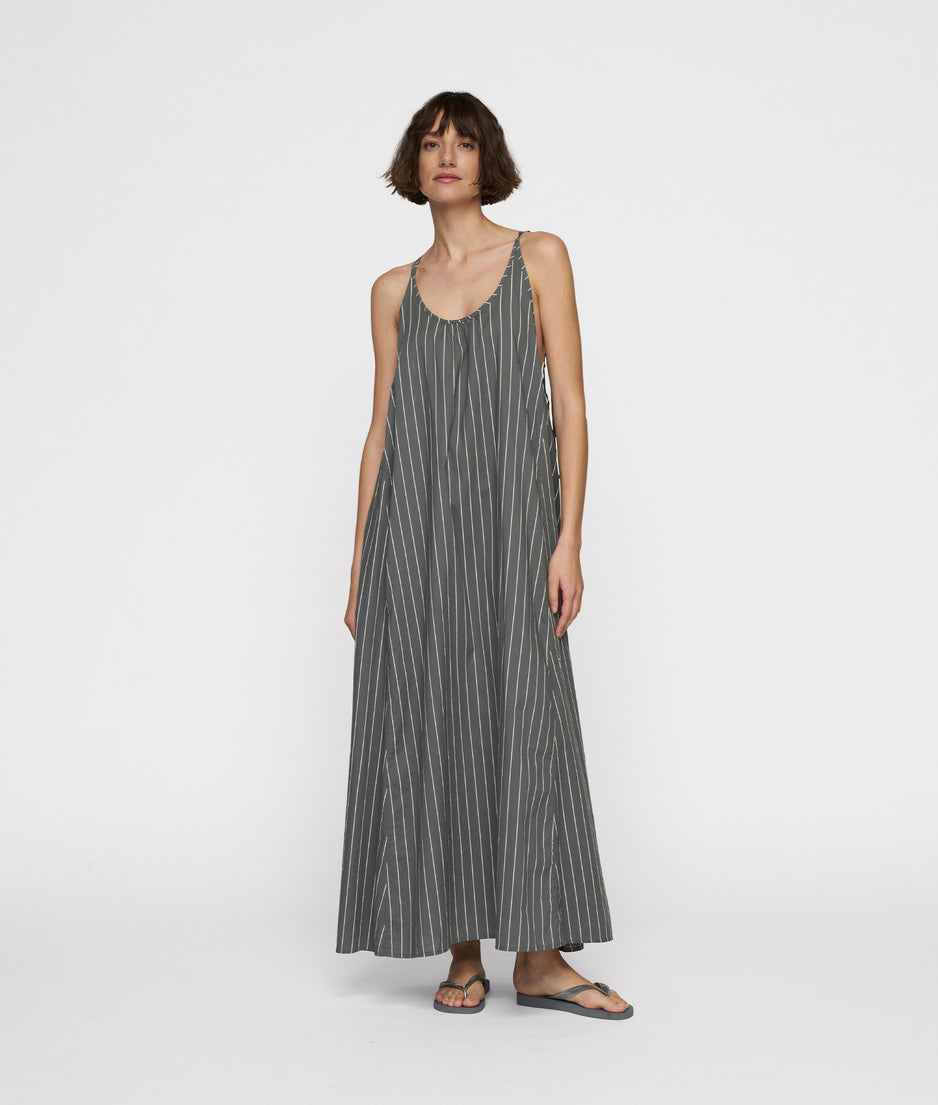 summer dress stripes | oil