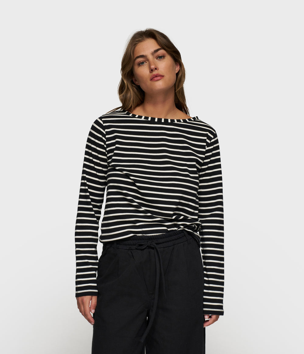 THE LONGSLEEVE STRIPE | black/white