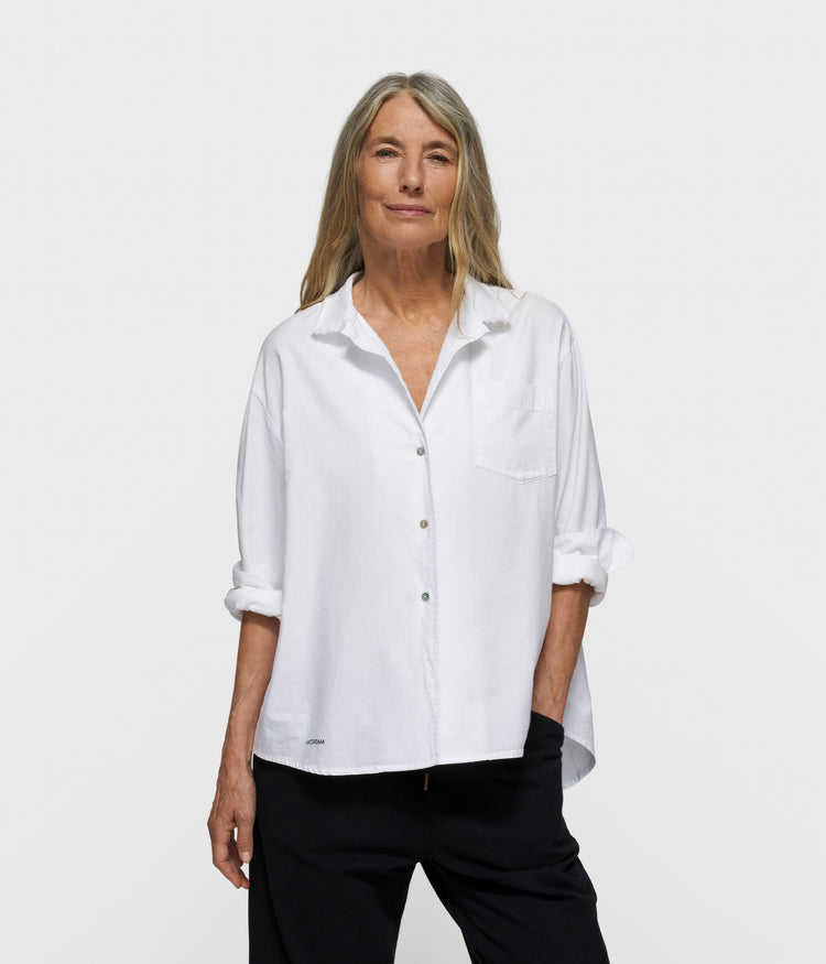 THE PIQUE SHIRT | white