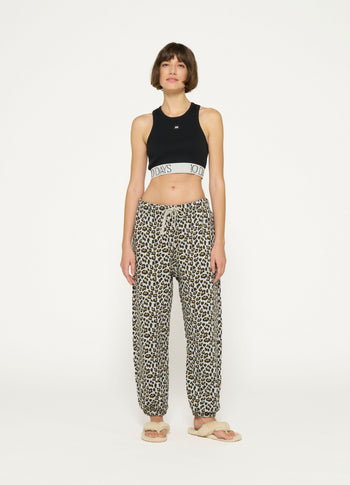 tank top rib bra | black