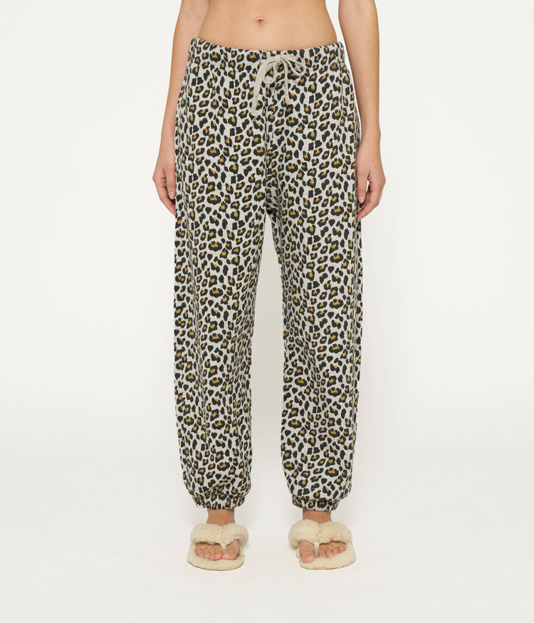 Bar jogger leopard | light grey melee