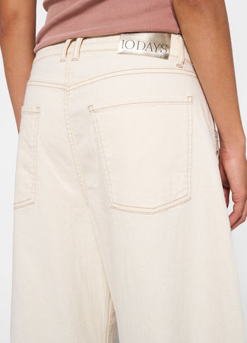 horse riding twill pants | ecru