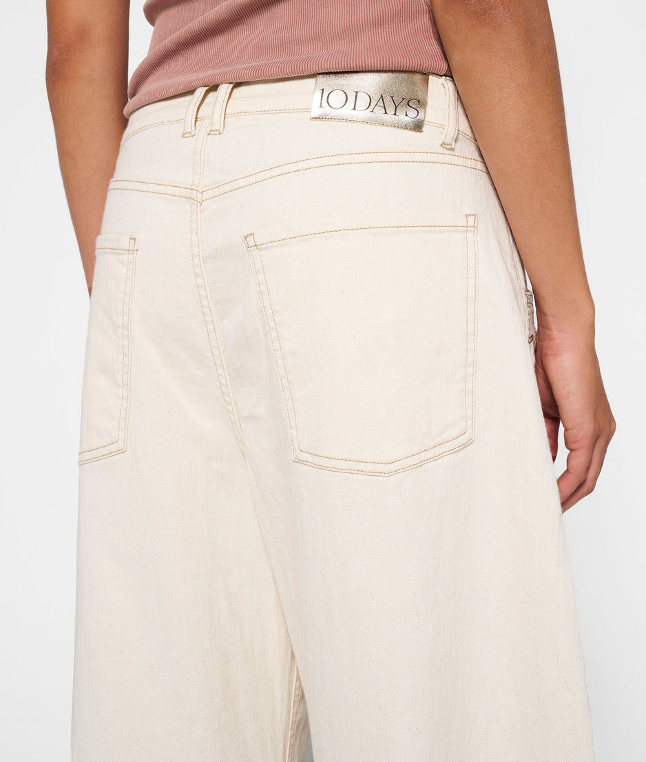 horse riding twill pants | ecru
