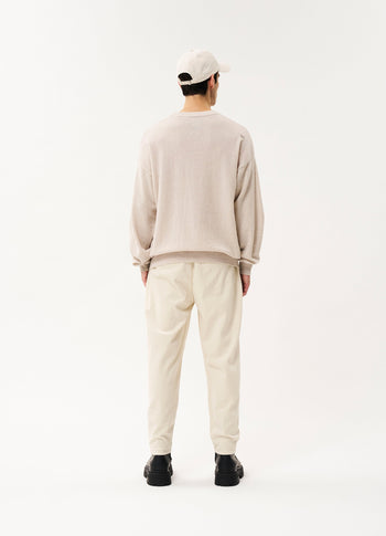 Bowie knit sweater | soft white melee