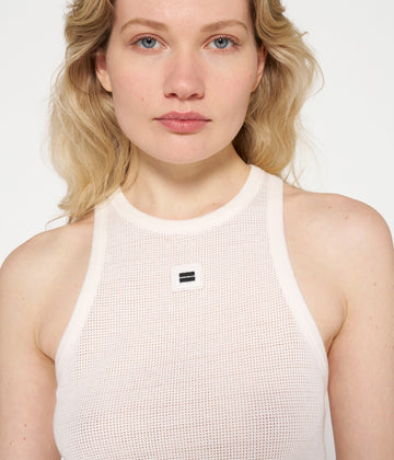 tank top mesh | ecru