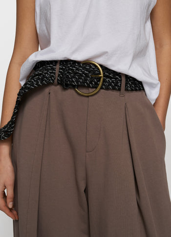 braided belt | black