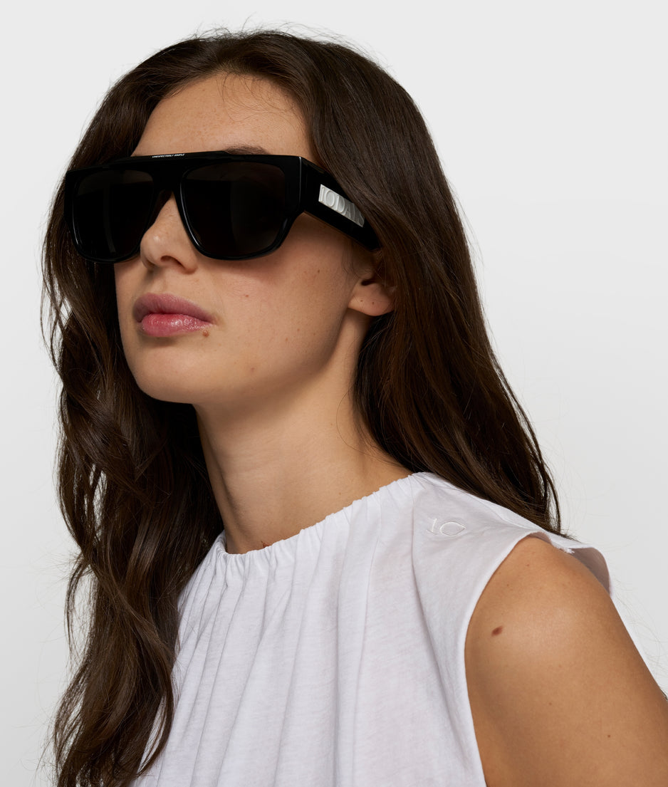 pleated top jersey | white