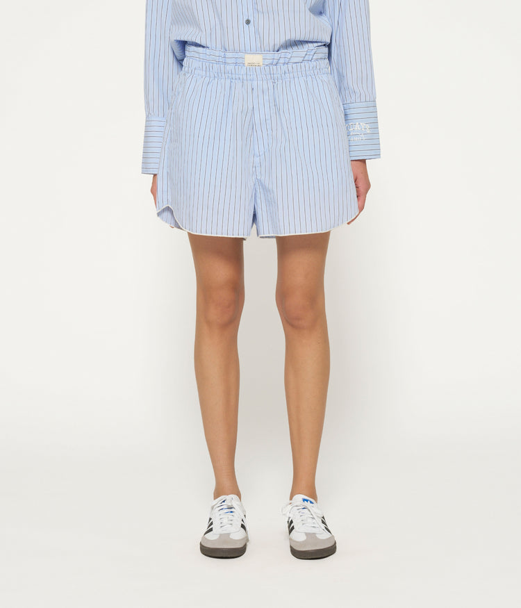 stripe short | classic blue