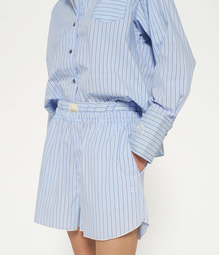 stripe short | classic blue