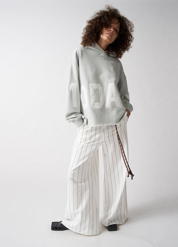 statement logo hoodie | clean blue