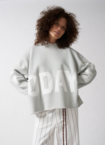 statement logo hoodie | clean blue