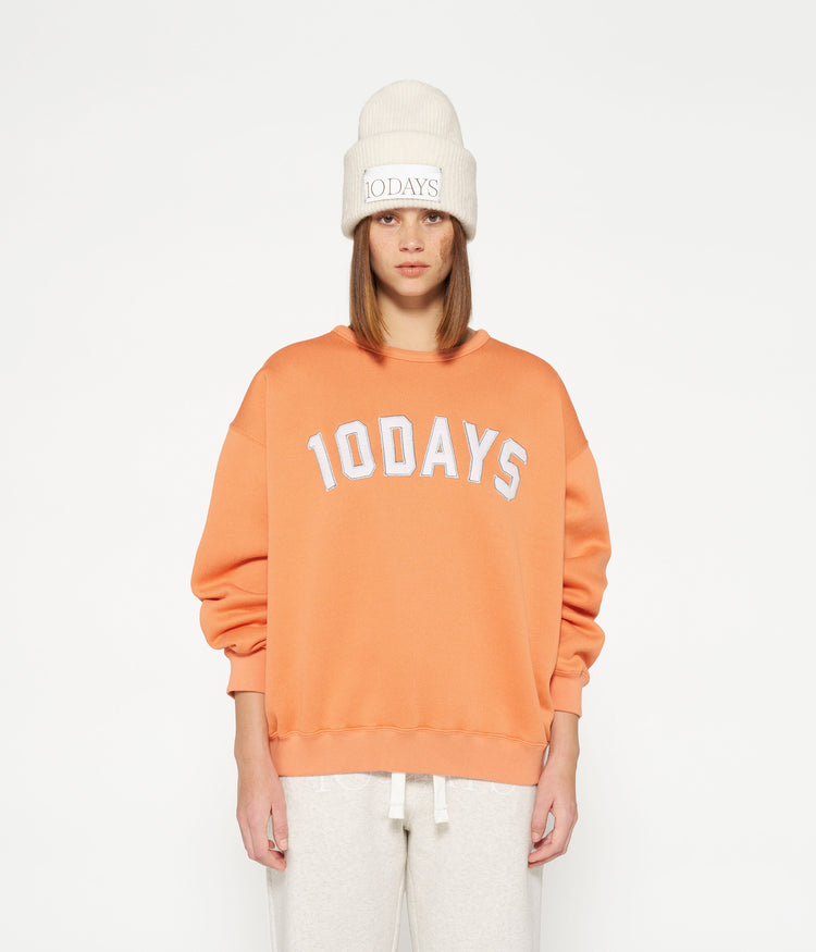 statement sweater | orange melon