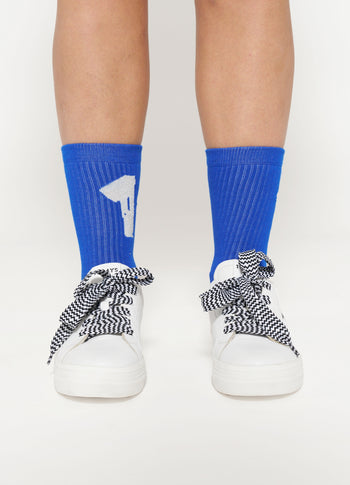 socks long 10 | electric blue