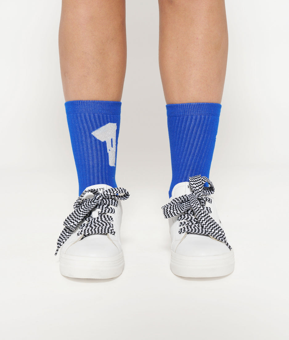 socks long 10 | electric blue