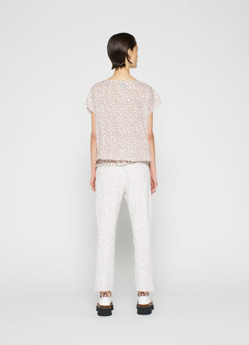 voile tee leopard | ecru