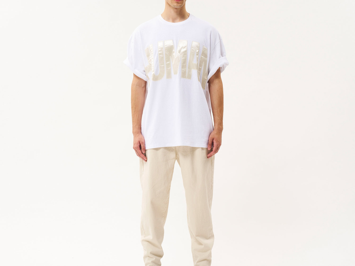 Human heavy jersey tee | white