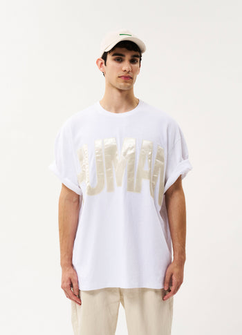 Andy heavy jersey tee | white