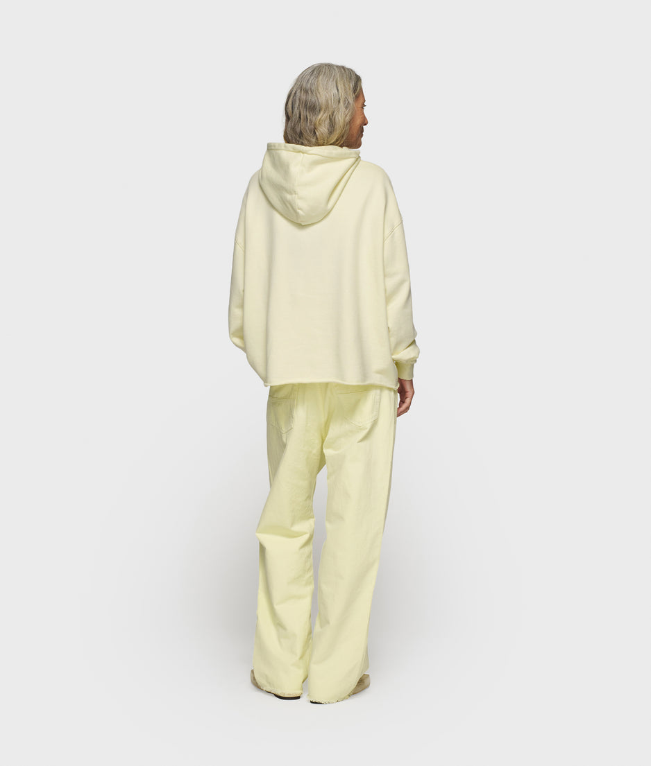 statement logo hoodie | pastel yellow