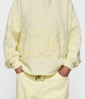 statement logo hoodie | pastel yellow