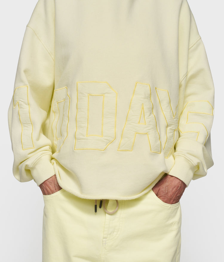 statement logo hoodie | pastel yellow