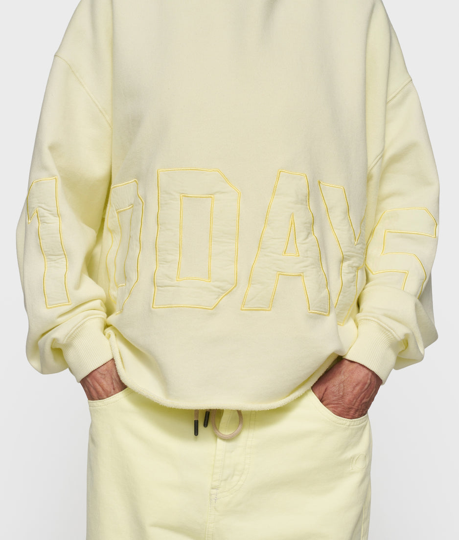statement logo hoodie | pastel yellow