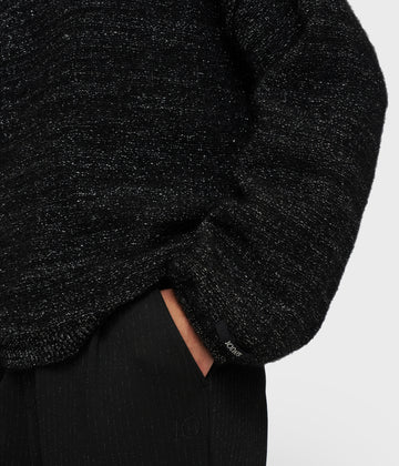 knit sweater sparkle | black