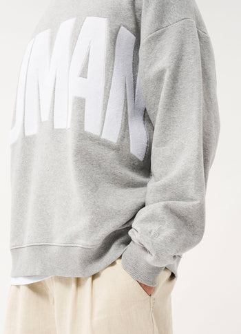 Human fleece sweater | light grey melee