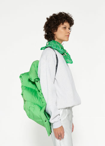 padded vest | apple green