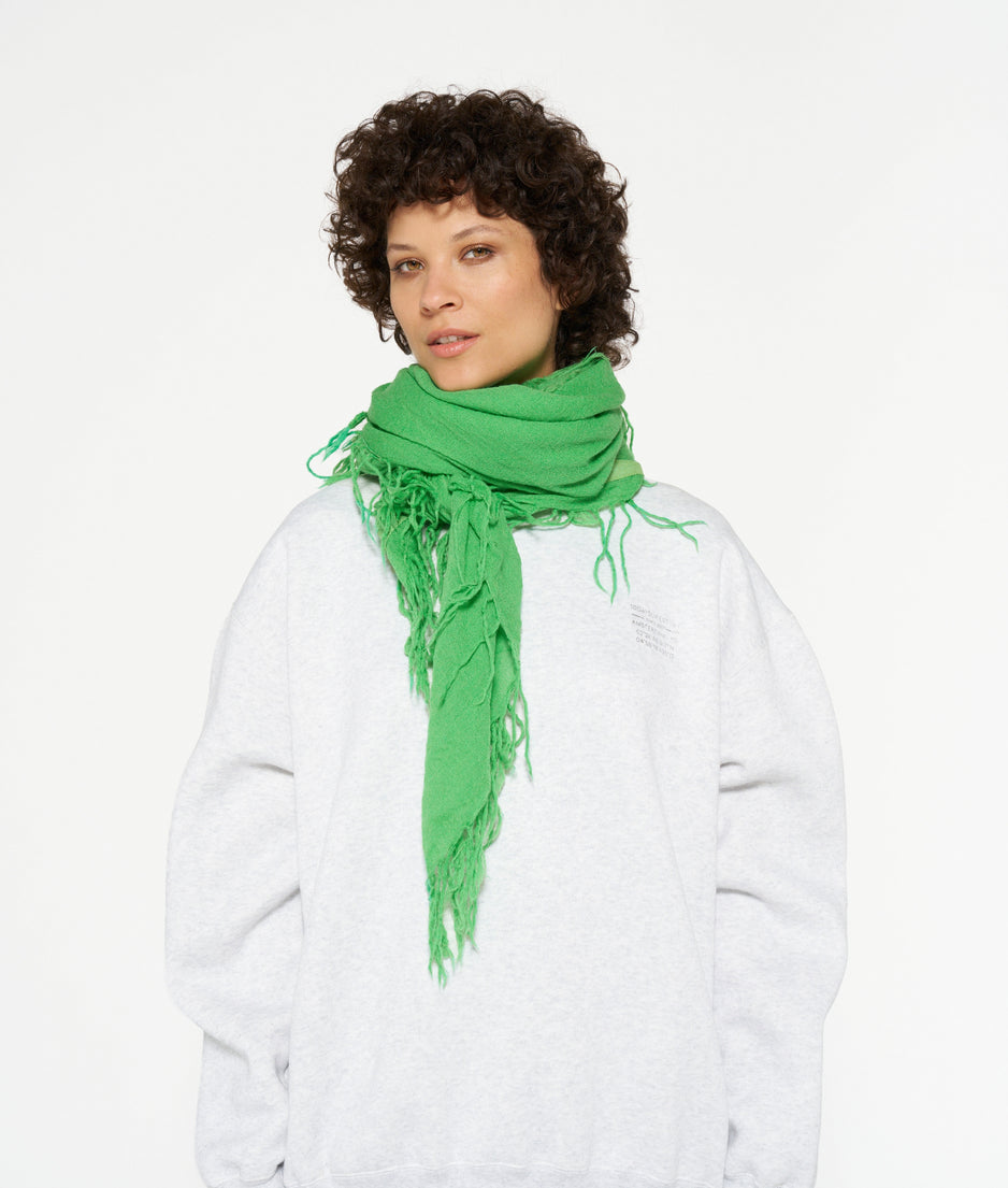 wool scarf | apple green