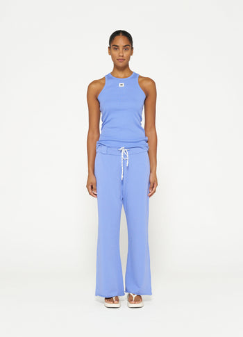 flared jogger | blue bell