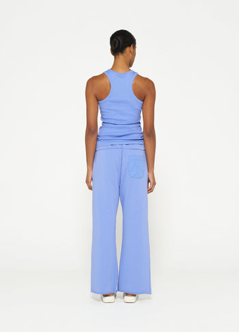 flared jogger | blue bell
