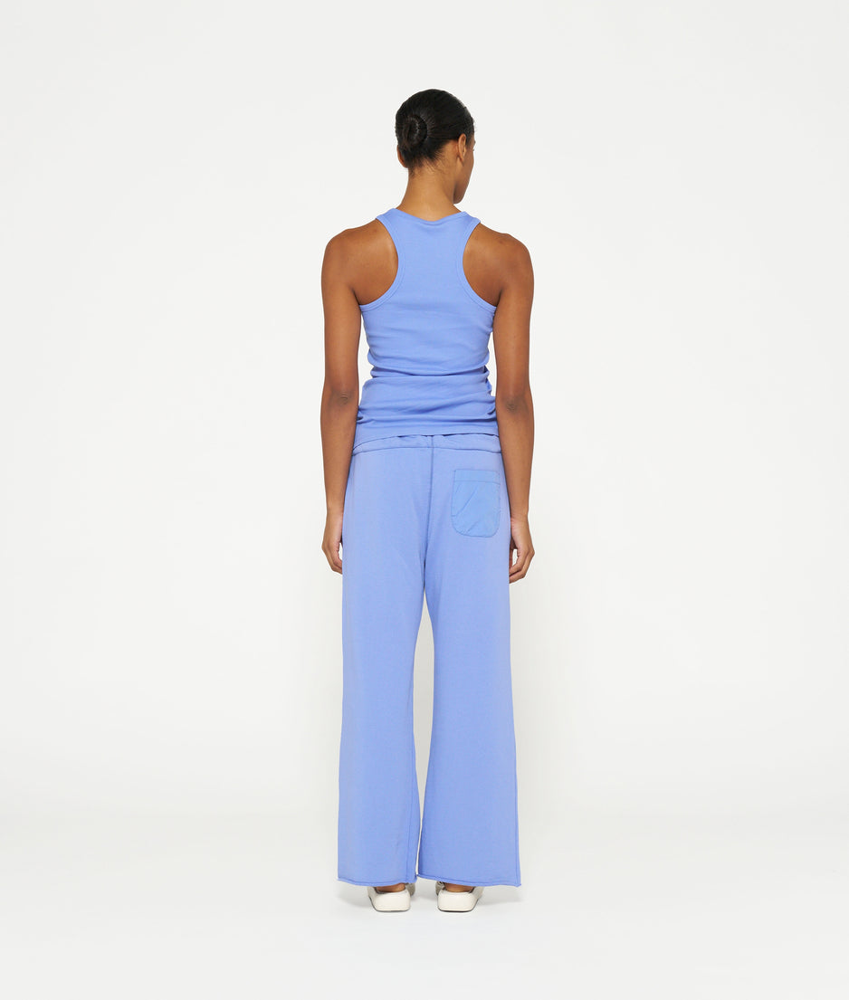 flared jogger | blue bell