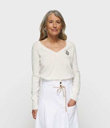 v-knit classic cashmere | ecru