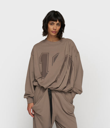 pleated sweater 10 | moonrock