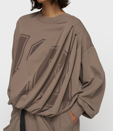 pleated sweater 10 | moonrock