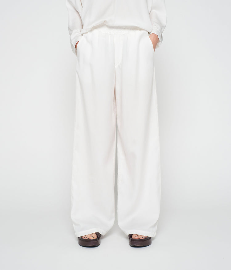 flowy woven pants | ecru