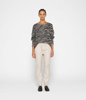 sweater knit zebra | warm taupe