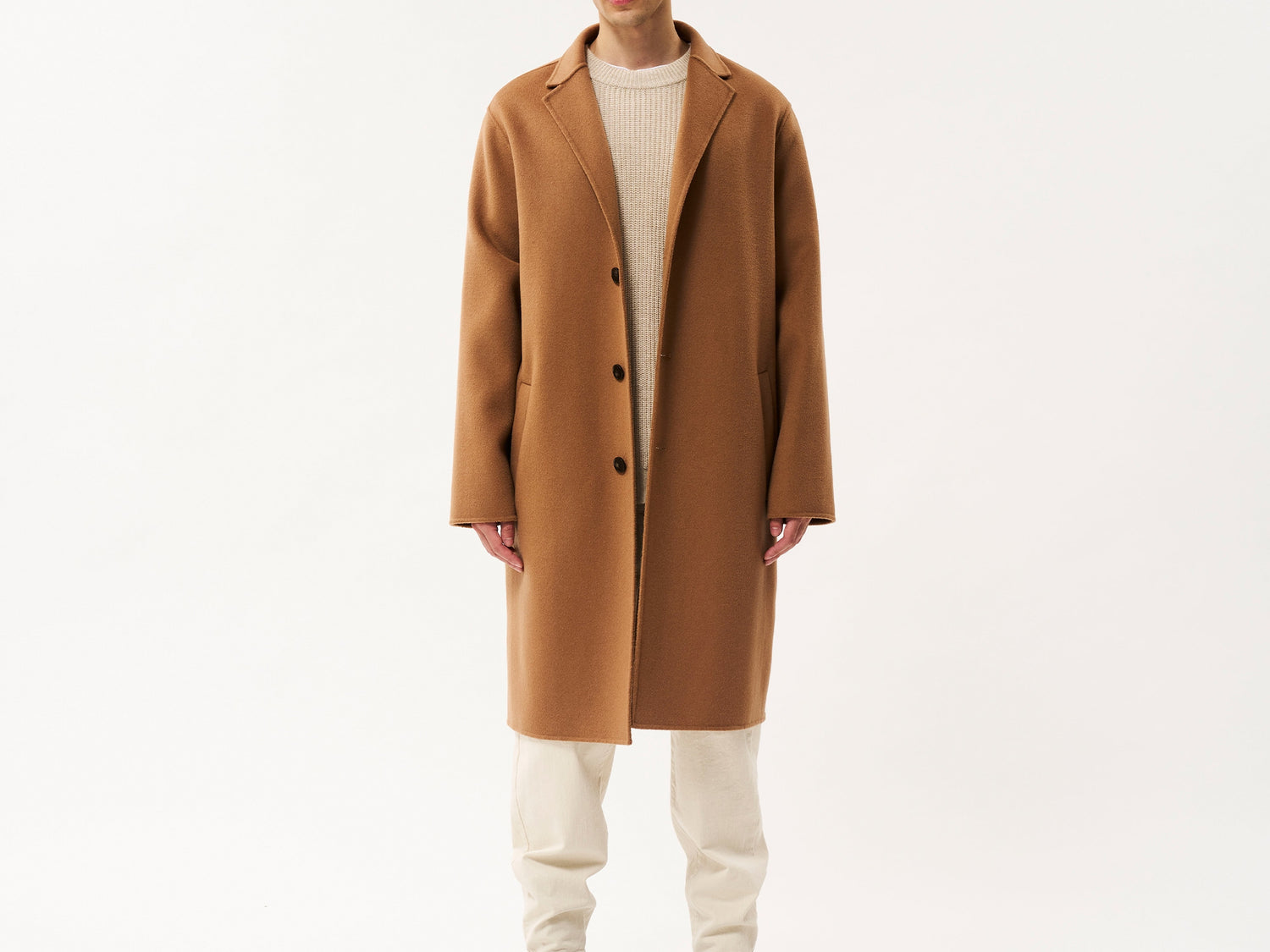 Brighton soft wool coat | camel