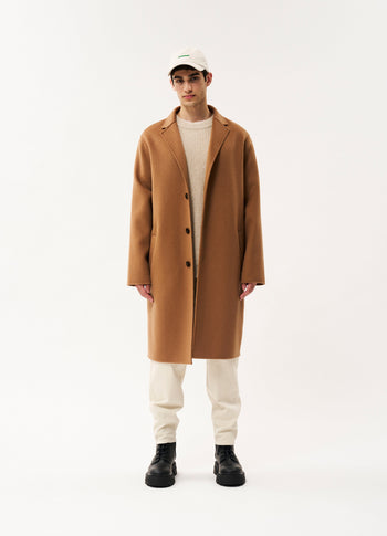 Brighton soft wool coat | camel