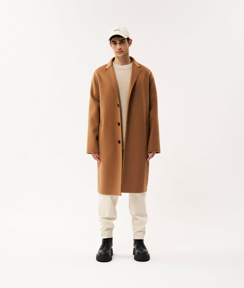 Brighton soft wool coat | camel