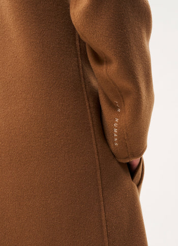 Brighton soft wool coat | camel