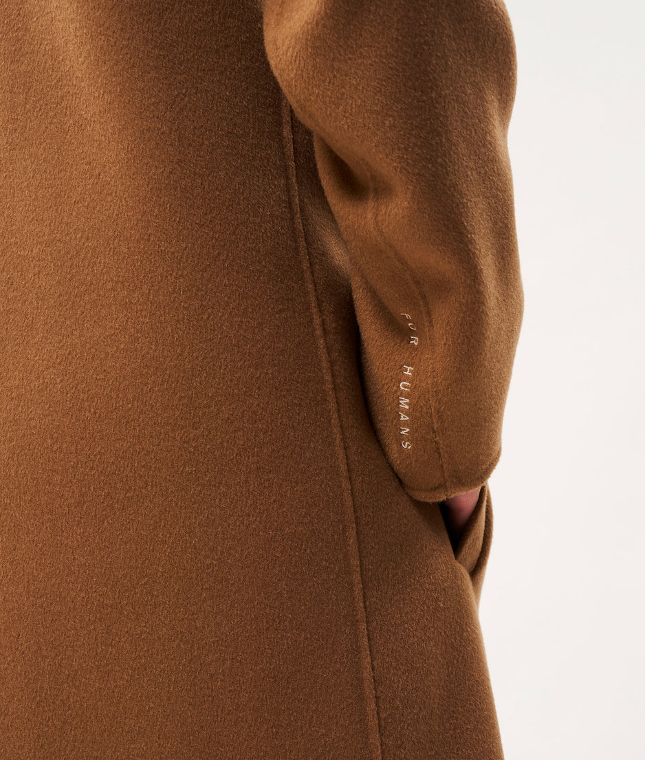 Brighton soft wool coat | camel