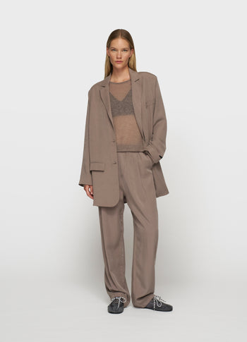 slim knit sweater | moonrock