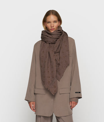 scarf boiled wool | moonrock