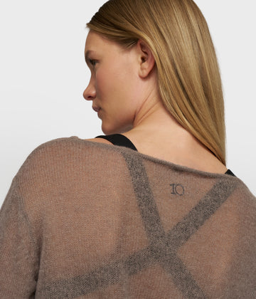 slim knit sweater | moonrock