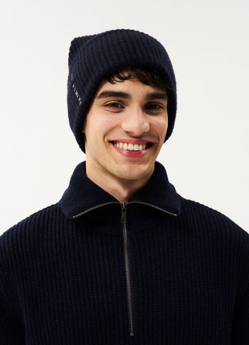 Tate wool beanie | dark blue