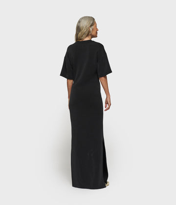 soft scuba tee dress | black