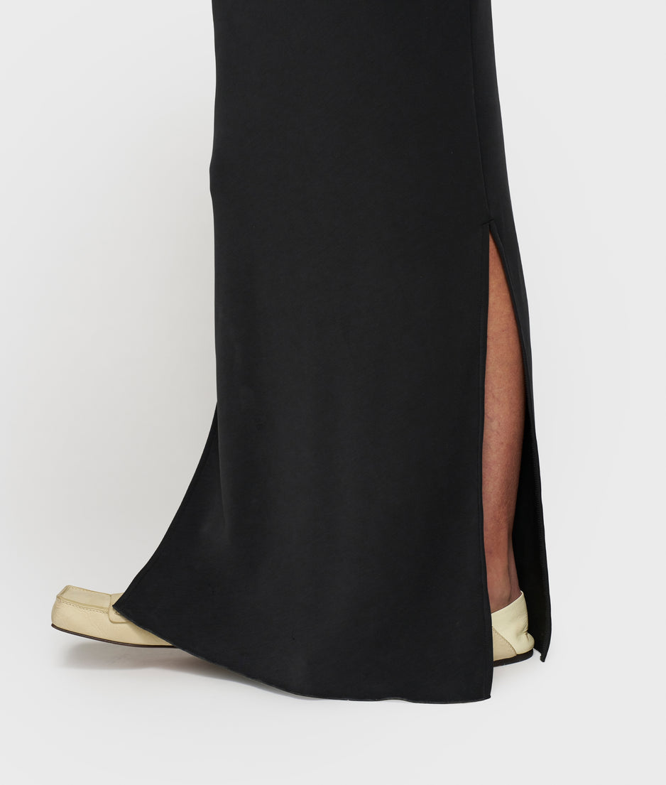 soft scuba tee dress | black